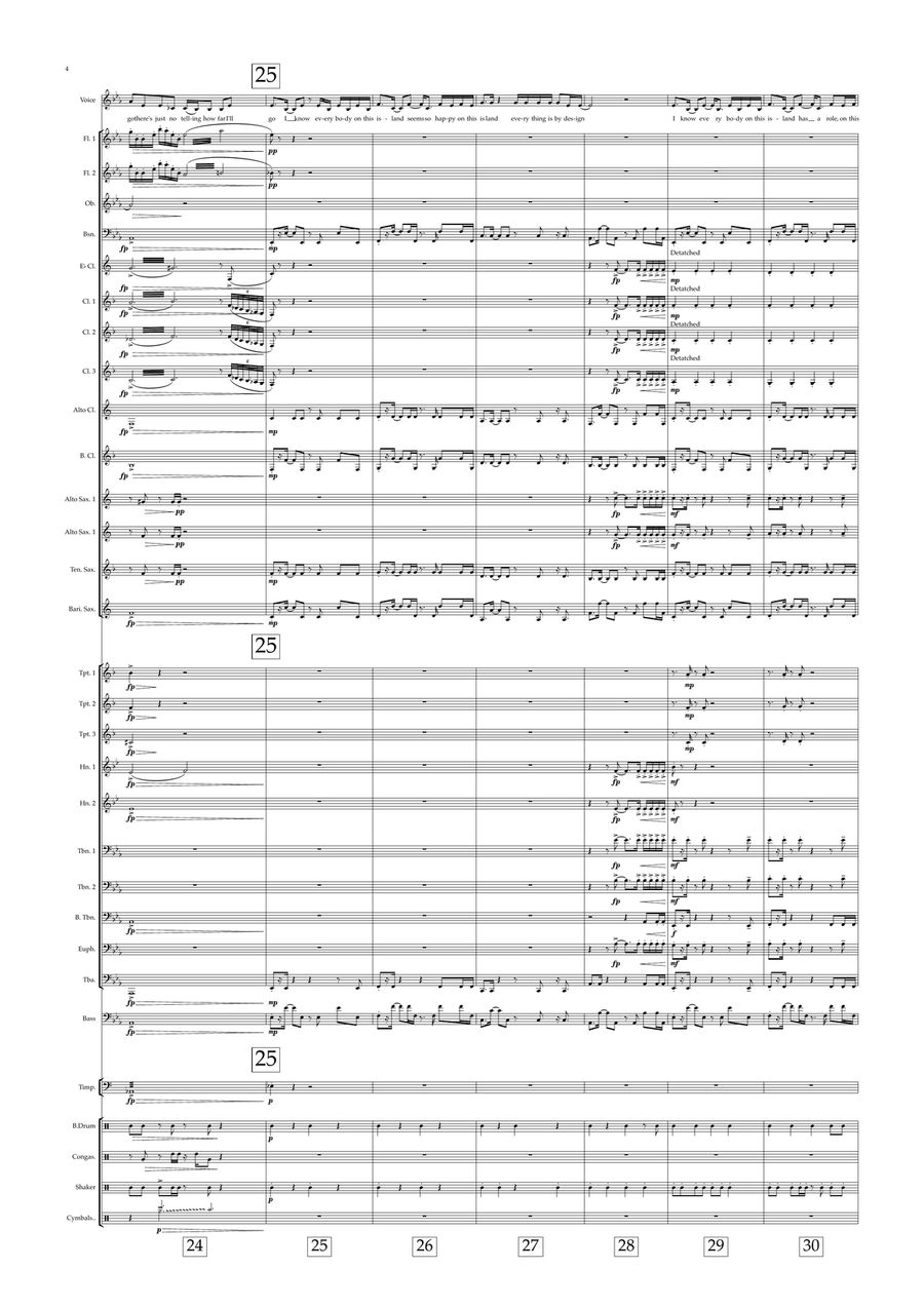 How Far I'll Go Concert Band scores gallery preview page 4