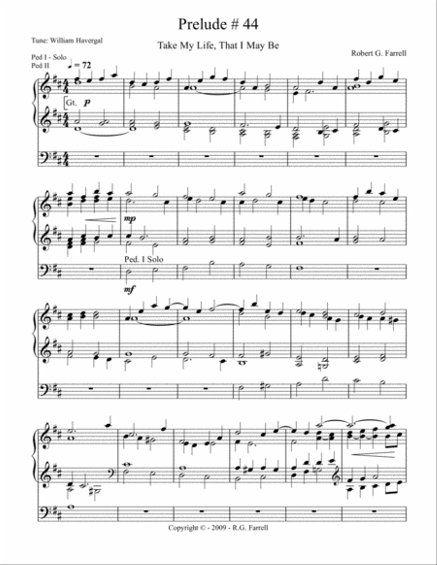 Book cover for Organ Prelude #44