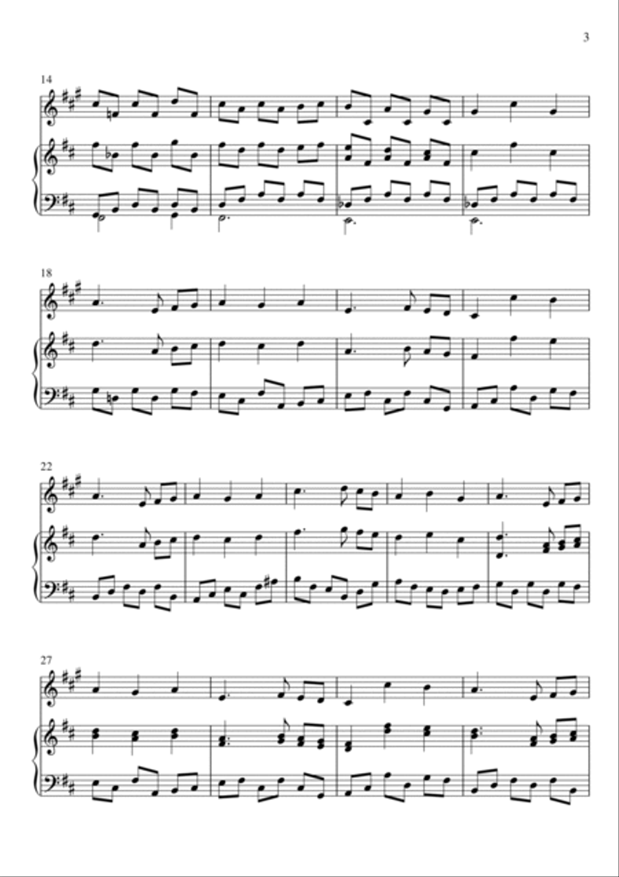 Fallen Down (from Undertale) Small Ensemble scores gallery preview page 3