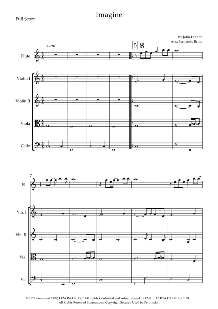 Imagine Imagine Small Ensemble scores gallery preview page 1