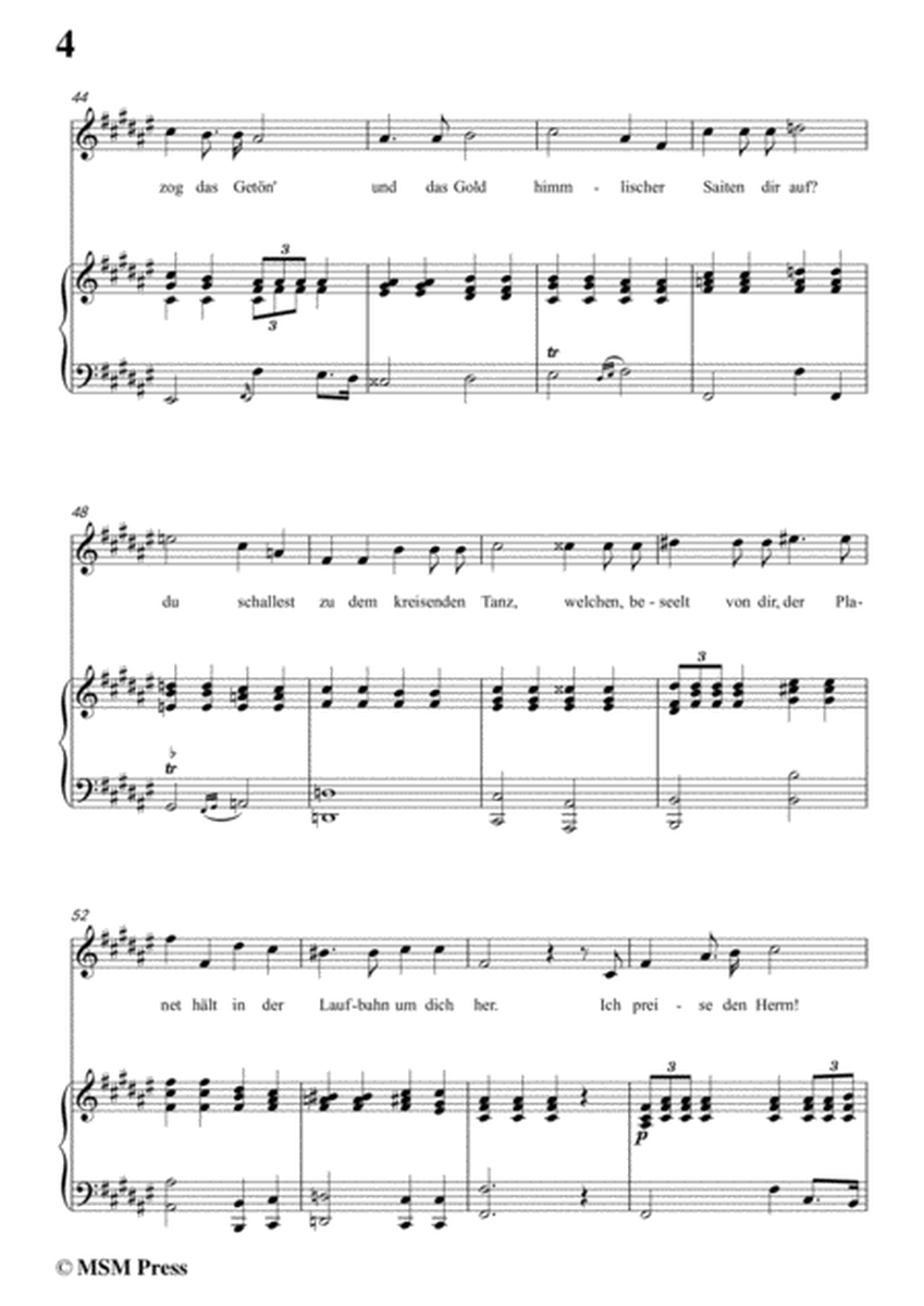 Schubert-Die Gestirne,in F sharp Major,for Voice&Piano image number null