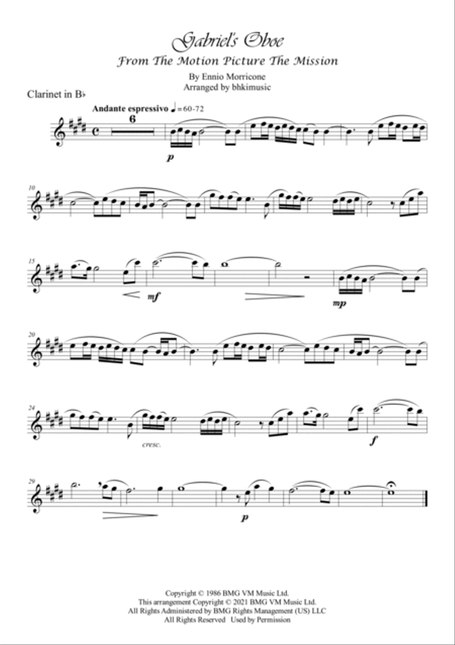 Gabriel's Oboe Small Ensemble scores gallery preview page 5
