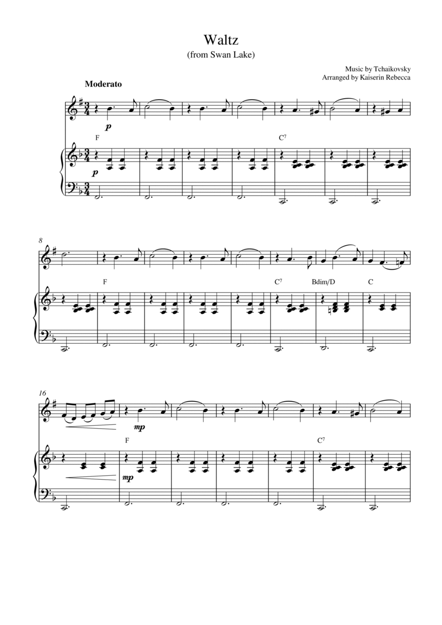 Swan lake trumpet deals solo
