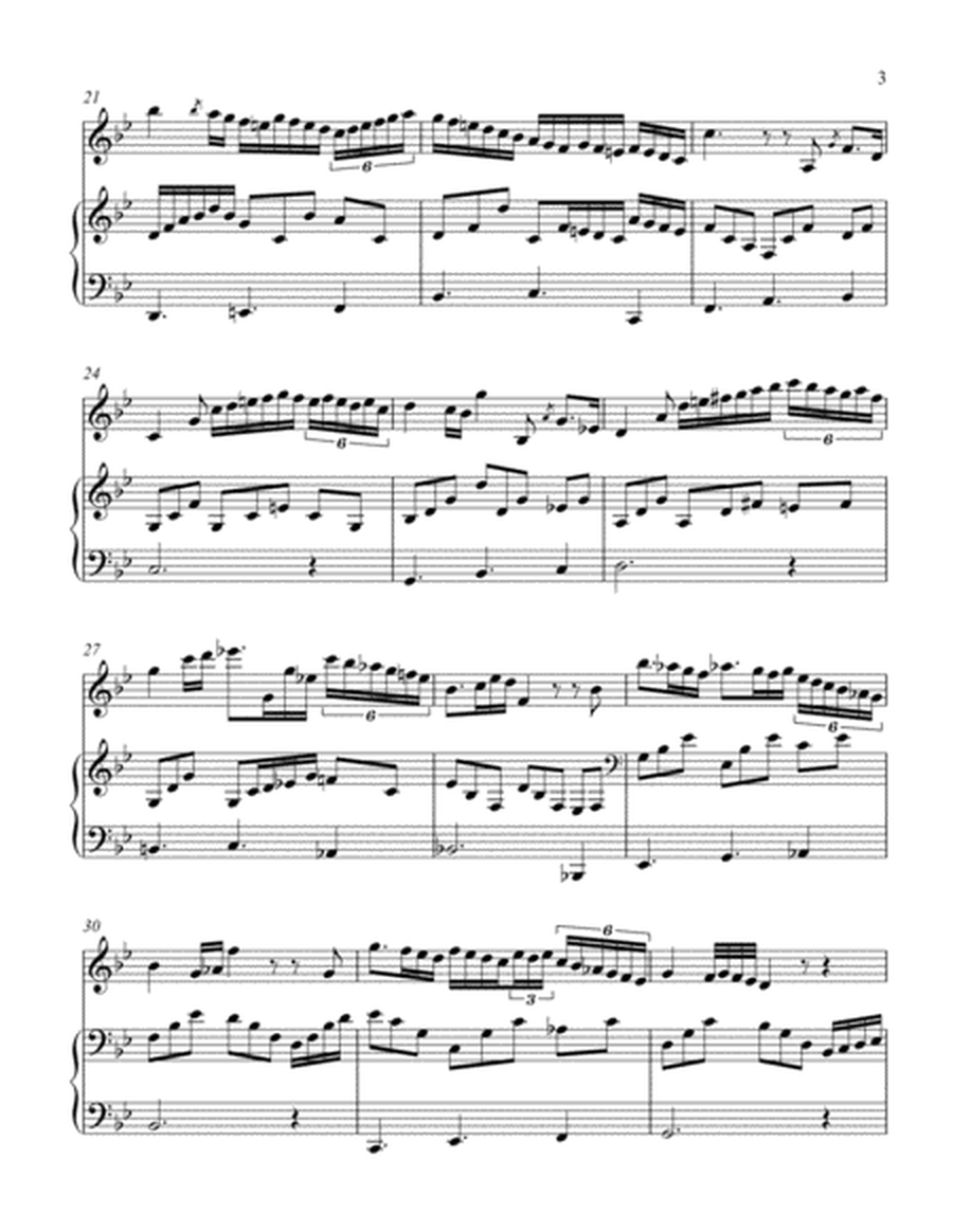 Prelude in B flat for Clarinet and Piano