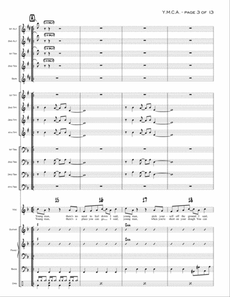 Y.M.C.A. Jazz Ensemble scores gallery preview page 3