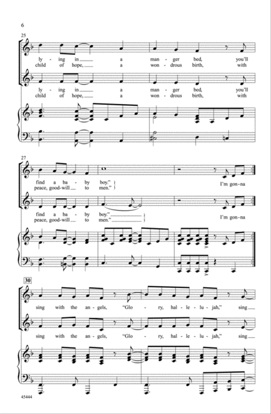 Sing with the Angels Sing with the Angels Choir scores gallery preview page 5