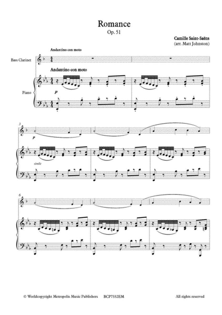 Romance, Op. 51 for Bass Clarinet and Piano