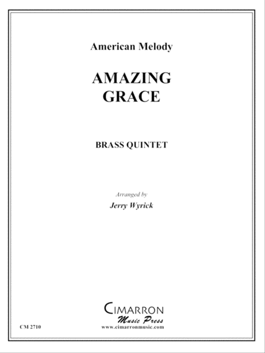 Amazing Grace Brass Quintet scores gallery preview page 1