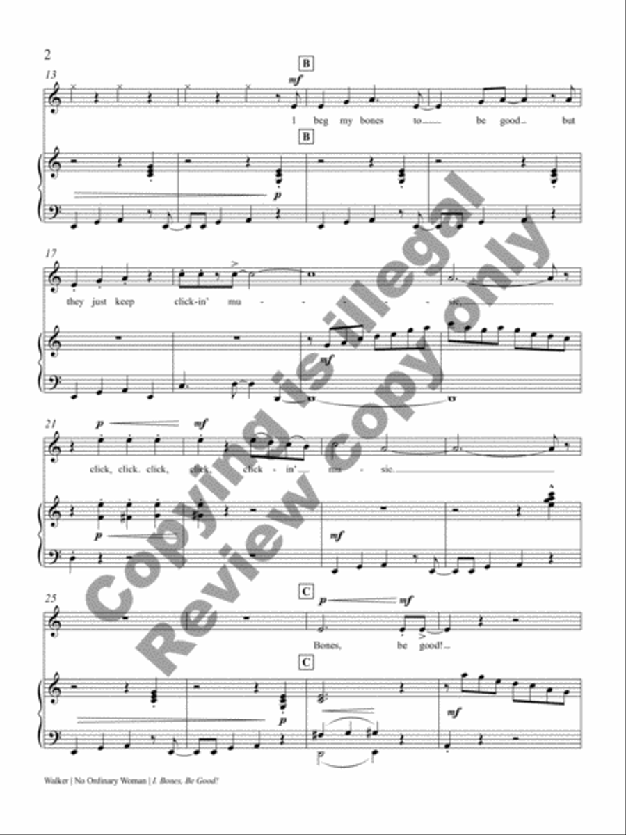 No Ordinary Woman! Soprano Voice scores gallery preview page 25