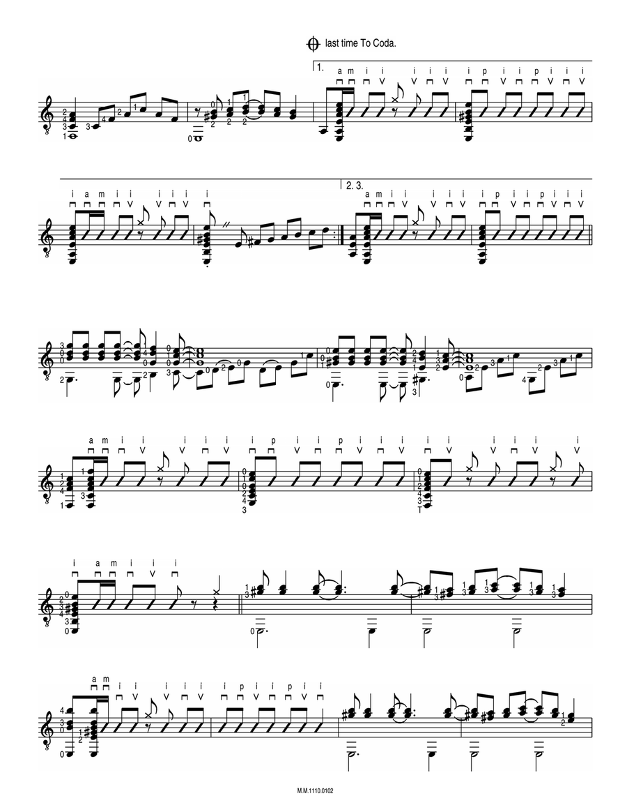 Spanish Sangria Spanish Sangria Guitar Solo scores gallery preview page 2