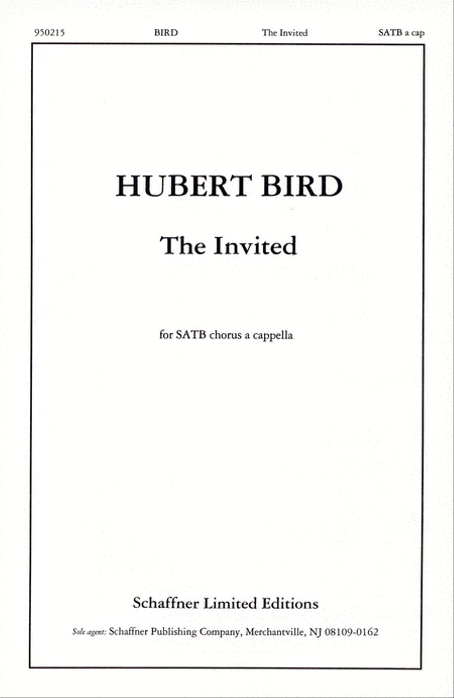 The Invited The Invited 4-Part scores gallery preview page 1