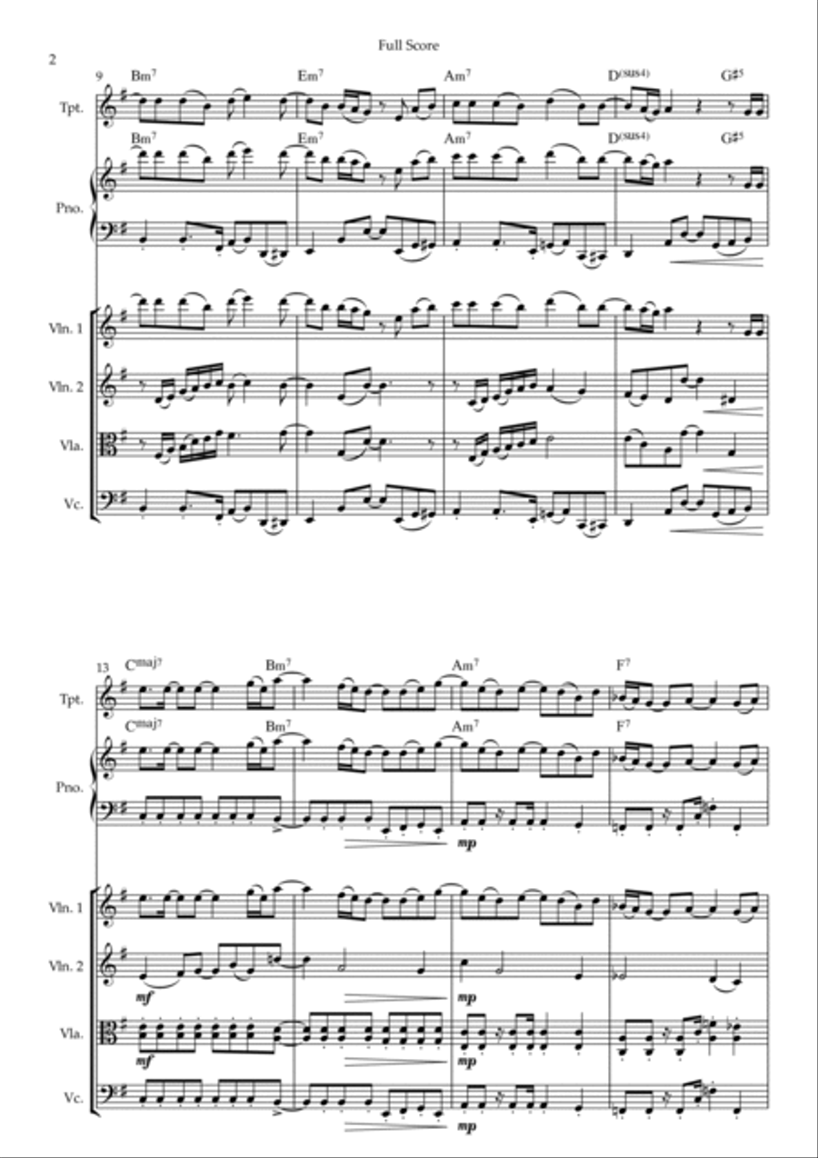 How Deep Is Your Love Small Ensemble scores gallery preview page 2