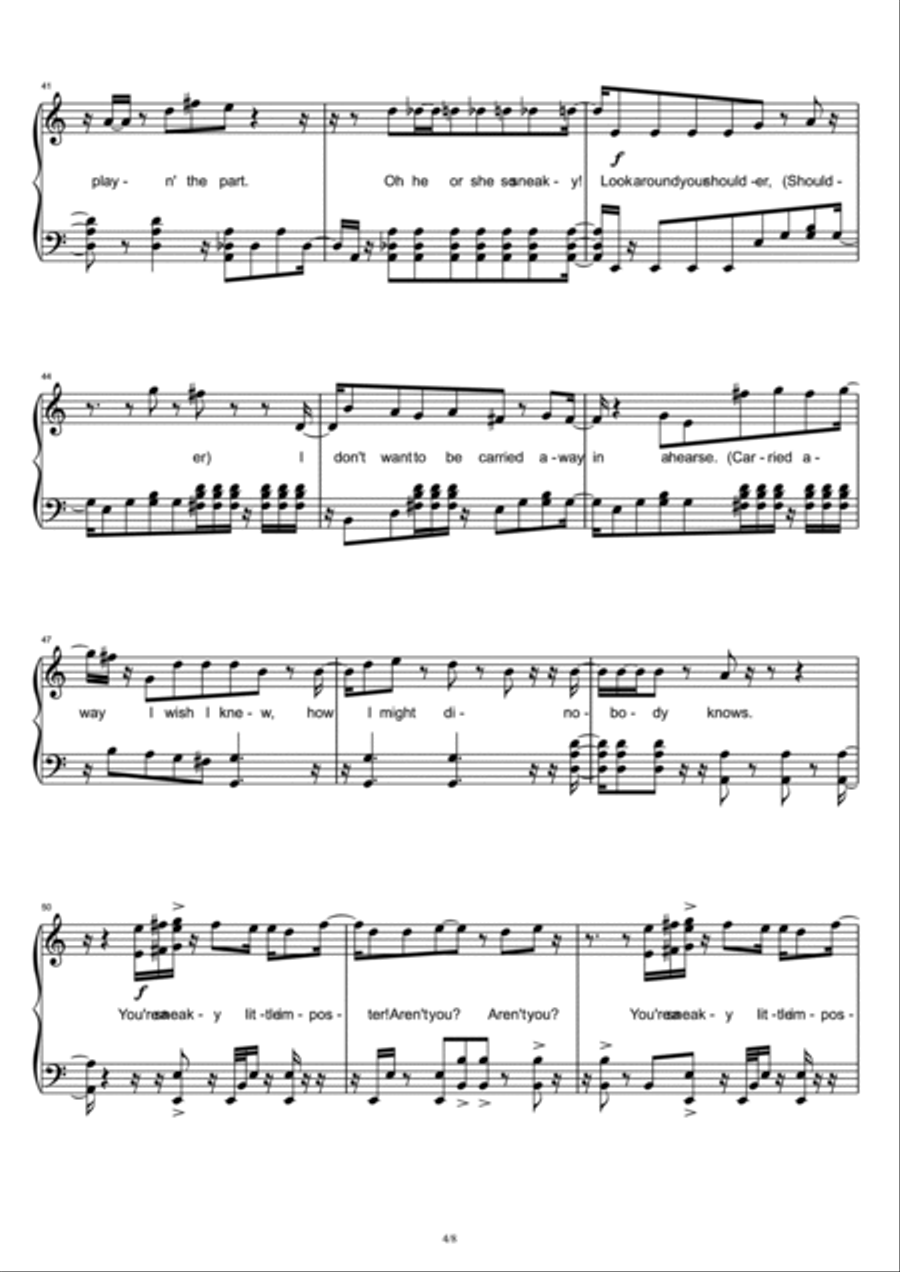 Show Yourself Piano Solo scores gallery preview page 4