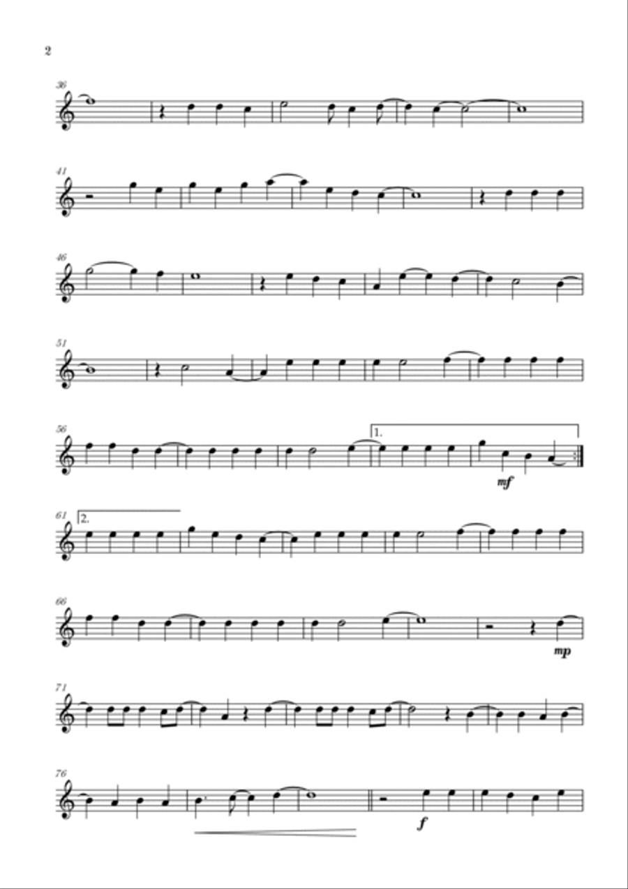 Flowers Flowers Oboe Solo scores gallery preview page 2