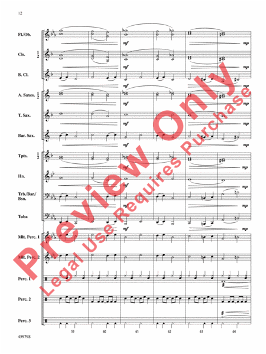 Ring, Ring, Ring! Concert Band scores gallery preview page 13