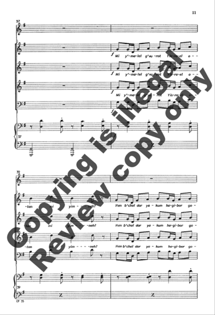 A Song for Chanukah (Full/Choral Score) image number null