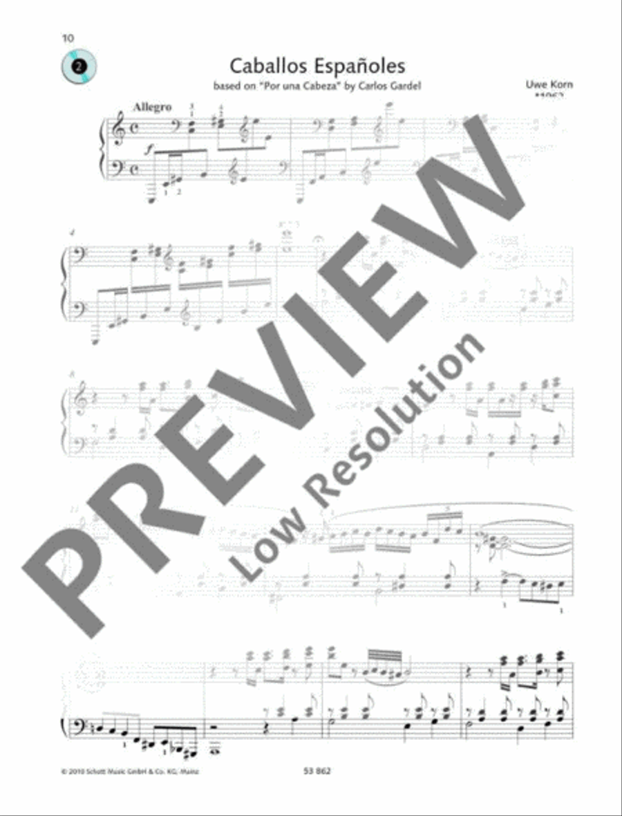 Caballos Espanoles Piano Solo scores gallery preview page 2