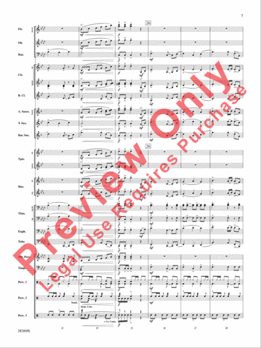 Man of La Mancha Concert Band scores gallery preview page 8