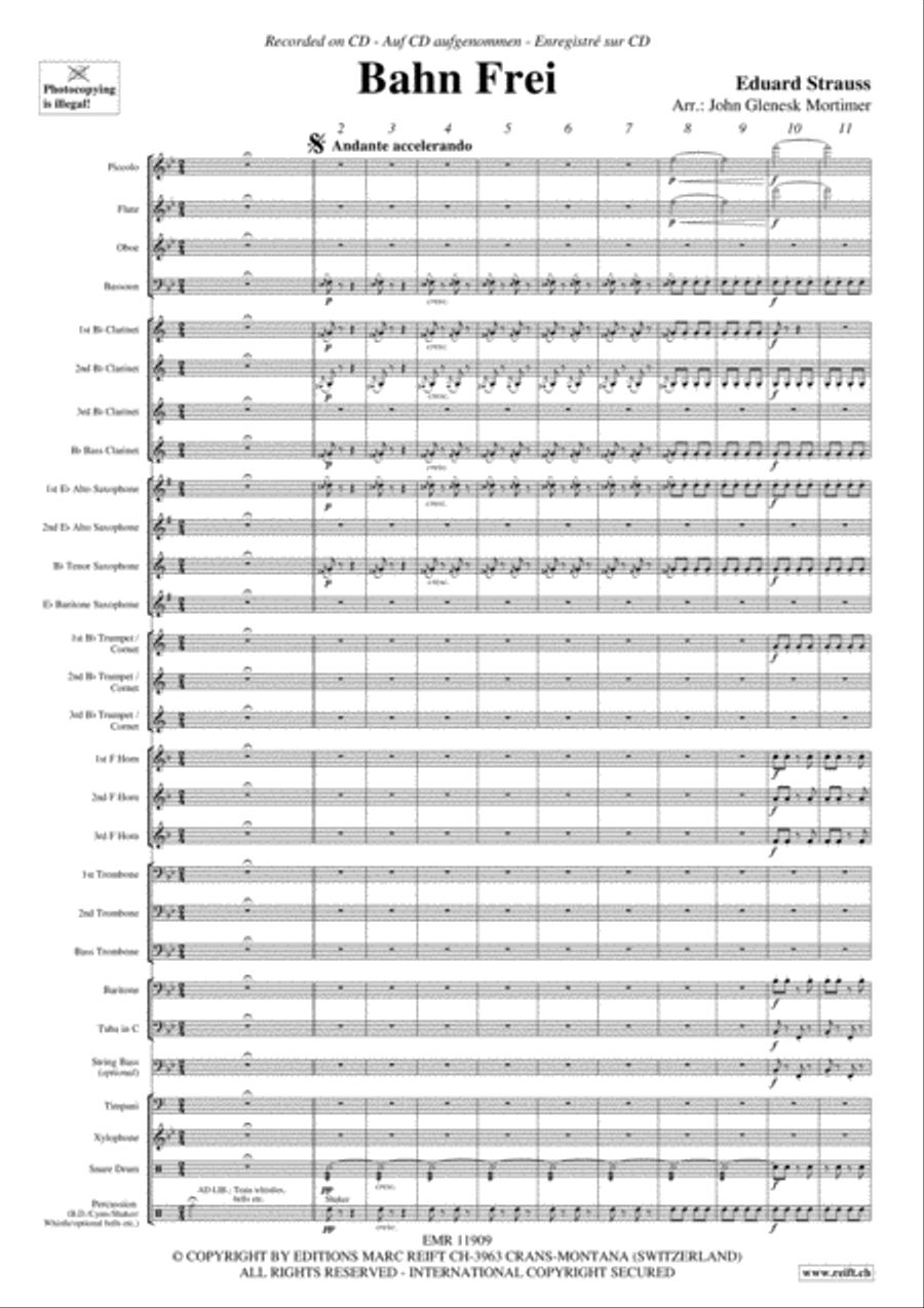 Bahn Frei Concert Band scores gallery preview page 4