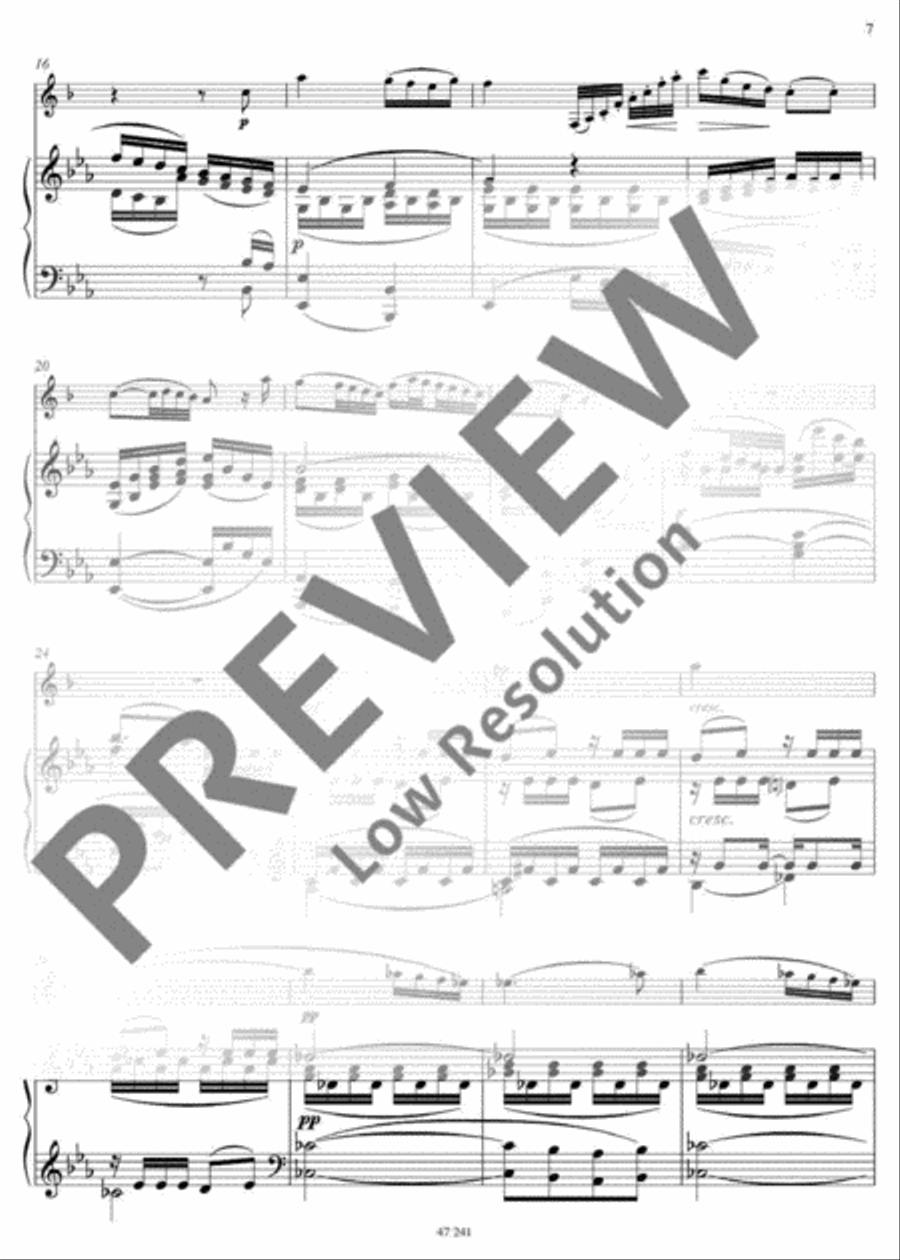 Romance Eb major Romance Eb major Clarinet scores gallery preview page 8