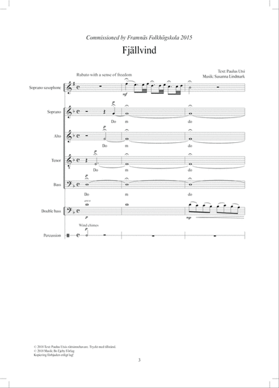 Fjällvind 4-Part scores gallery preview page 3