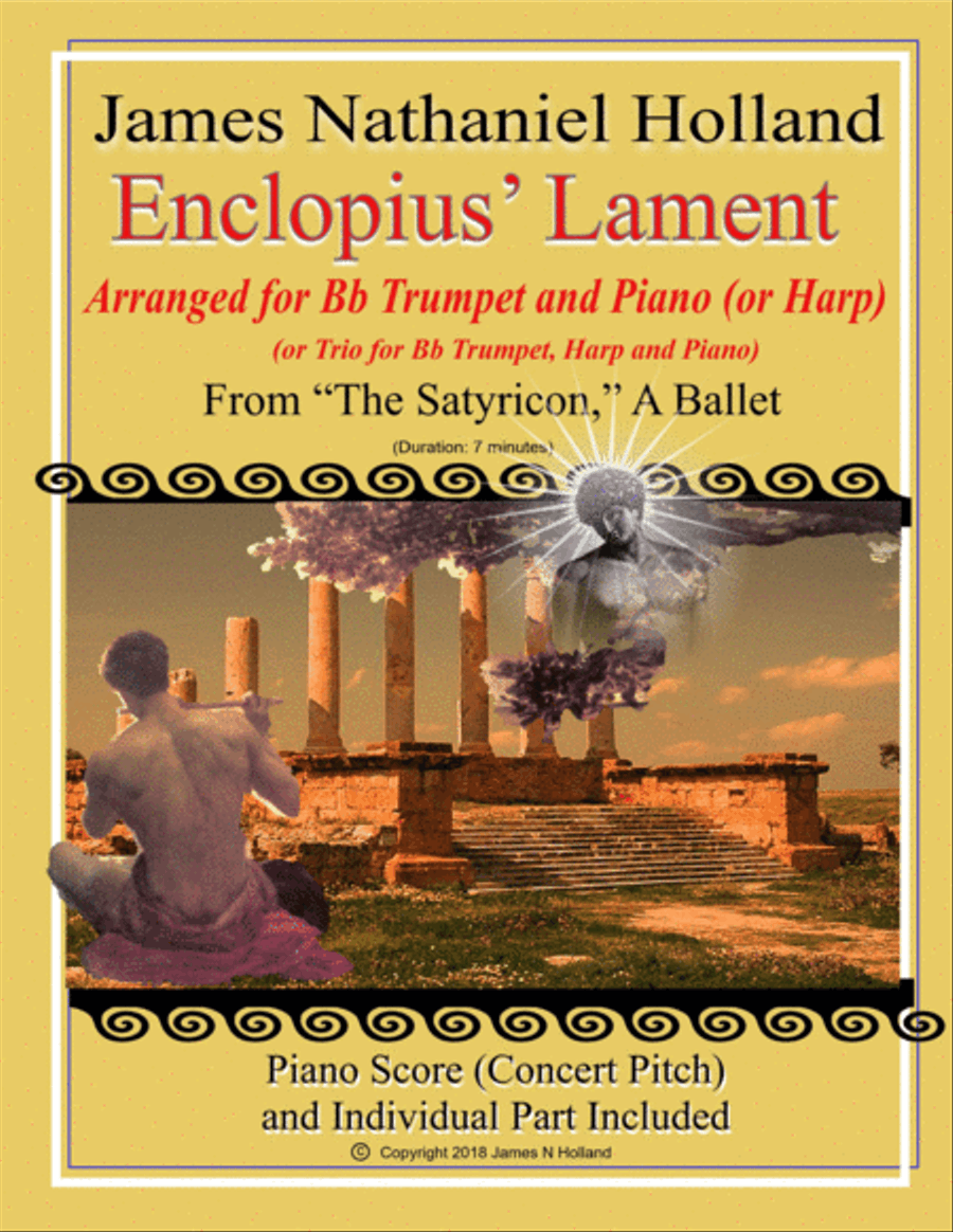 Enclopius Lament for Solo Bb Trumpet and Piano (or Harp) from The Satyricon Ballet Brass Ensemble scores gallery preview page 1