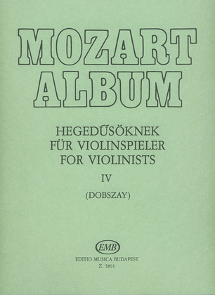 Album für Violinspieler IV Adagio und Andantesätz