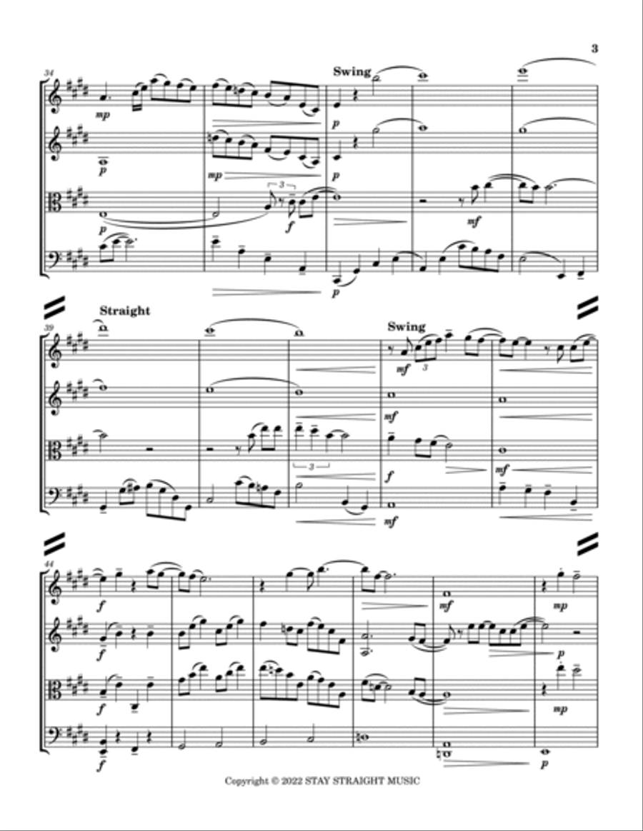 Page 43 String Quartet scores gallery preview page 3