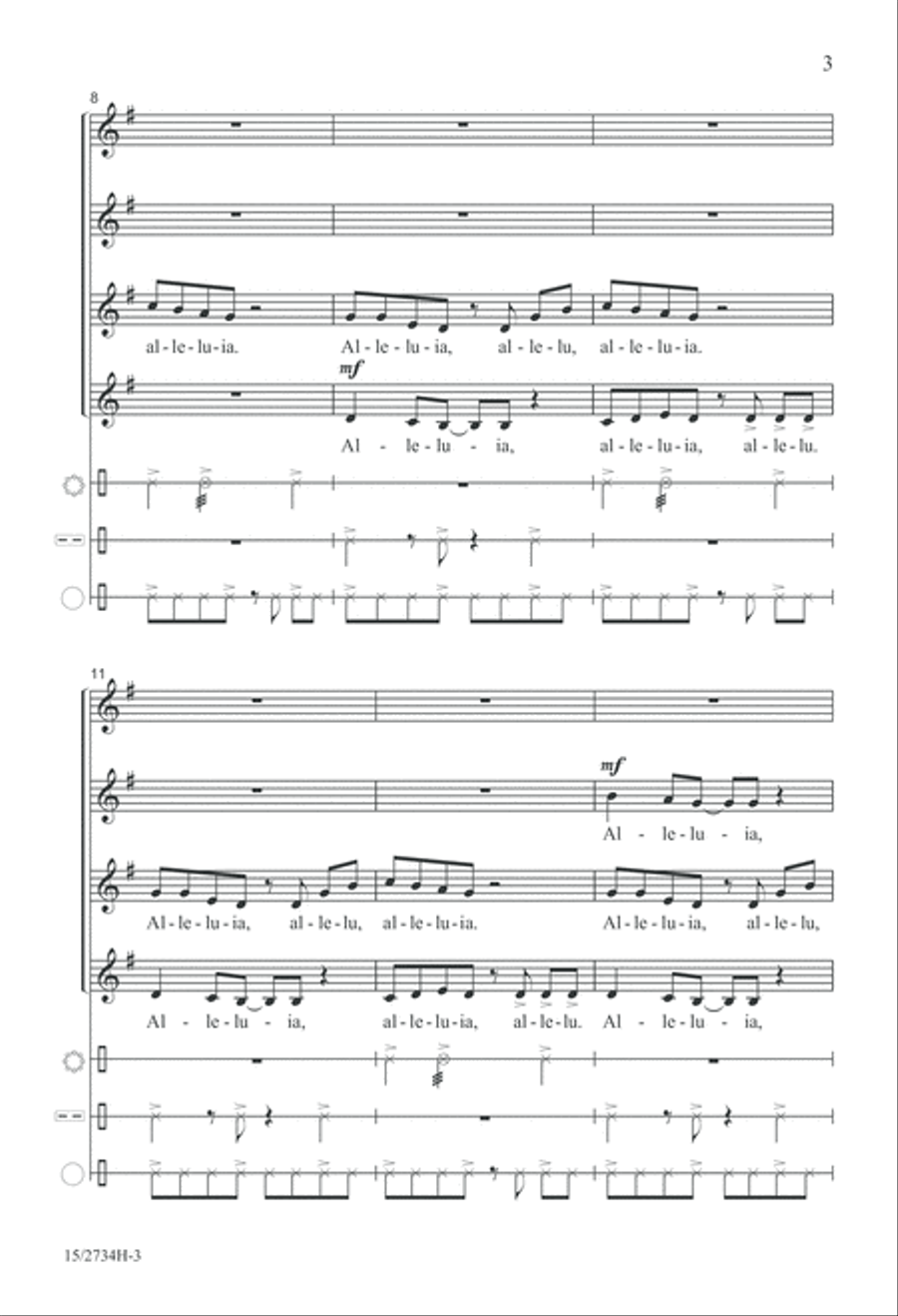 Alleluia, Alleluia! Alleluia, Alleluia! SSAA scores gallery preview page 4