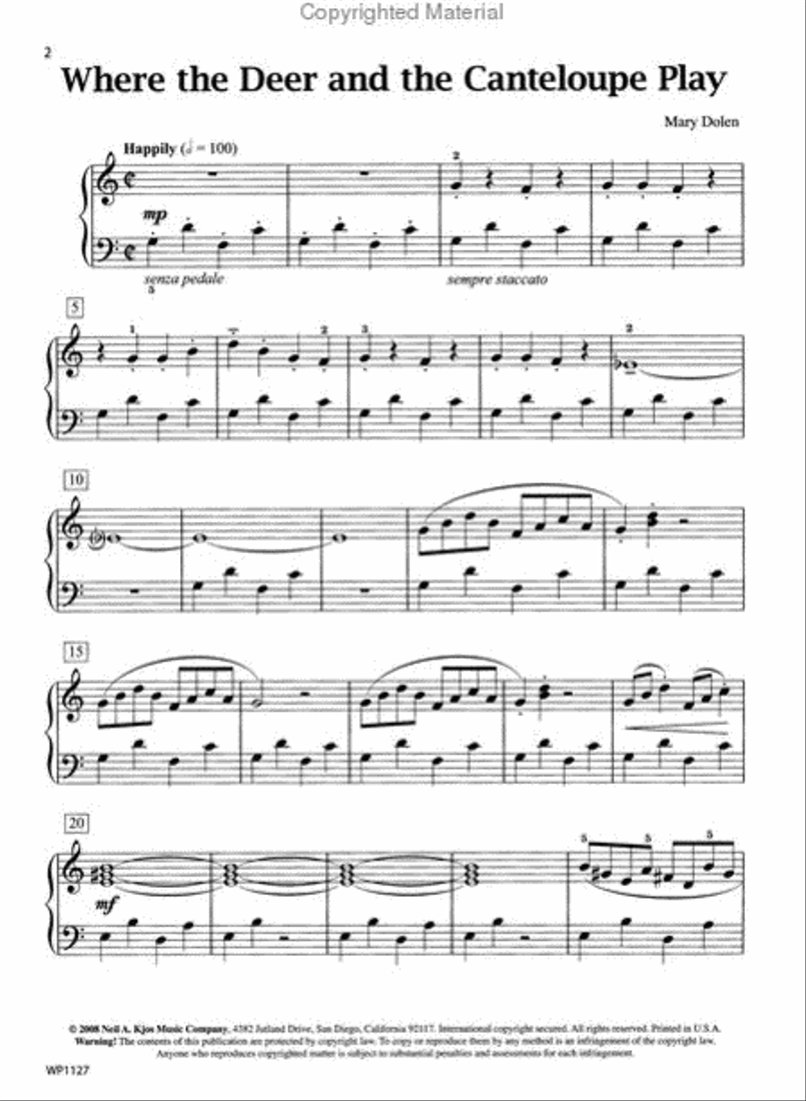 Where the Deer and the Canteloupe Play Piano Solo scores gallery preview page 2