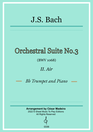 Book cover for Air on G String - Bb Trumpet and Piano (Full Score and Parts)
