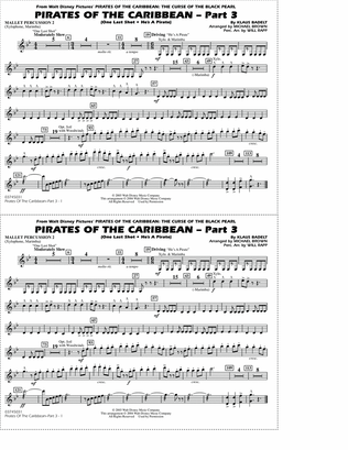 Pirates of the Caribbean - Part 3 (arr. Michael Brown) - Mallet Percussion 2
