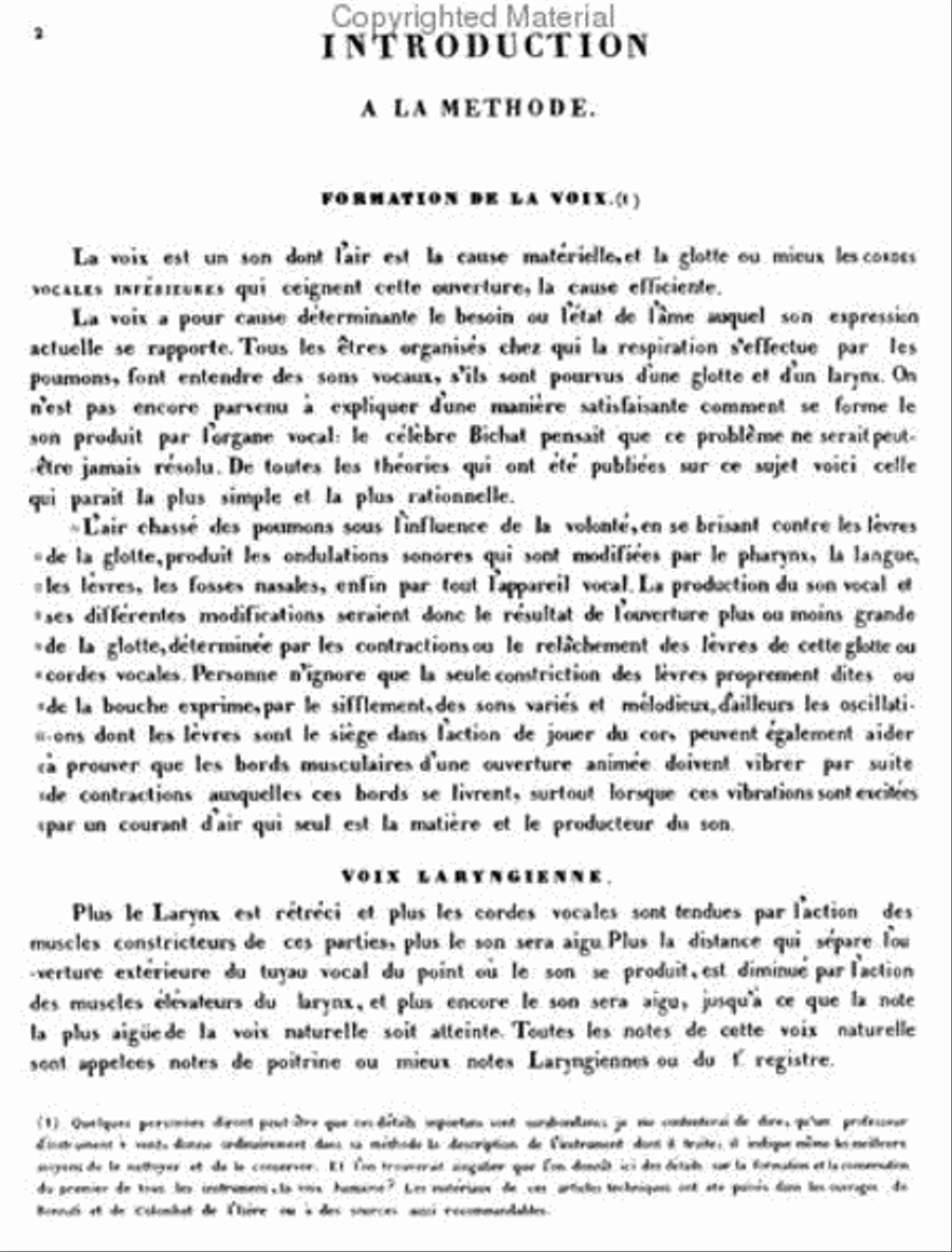 Methods & Treatises Voice - 7 Volumes - France 1800-1860