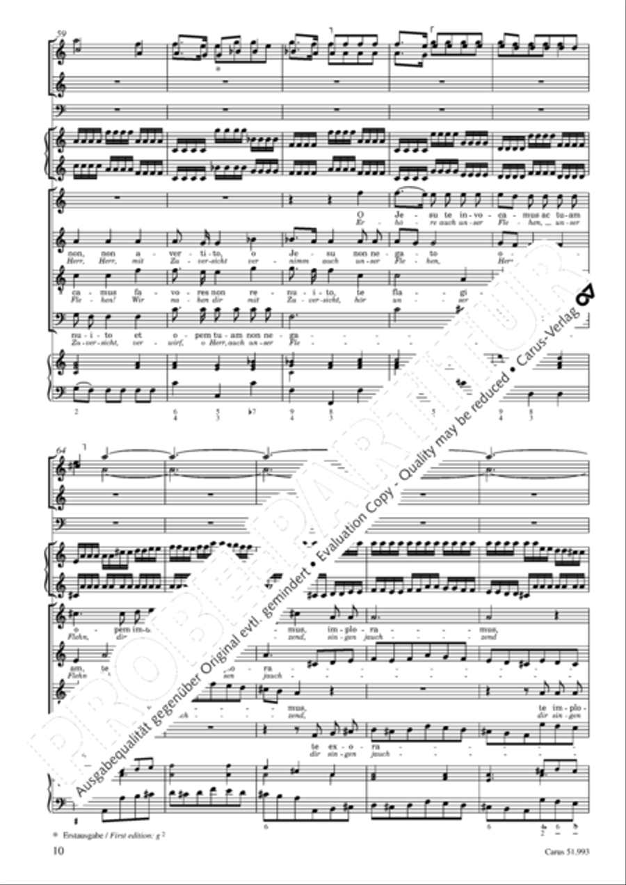 O Jesu, te invocamus 4-Part scores gallery preview page 11
