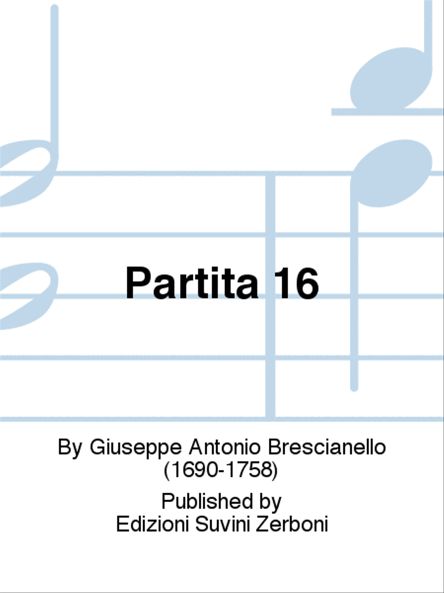 Partita 16 Classical Guitar scores gallery preview page 1
