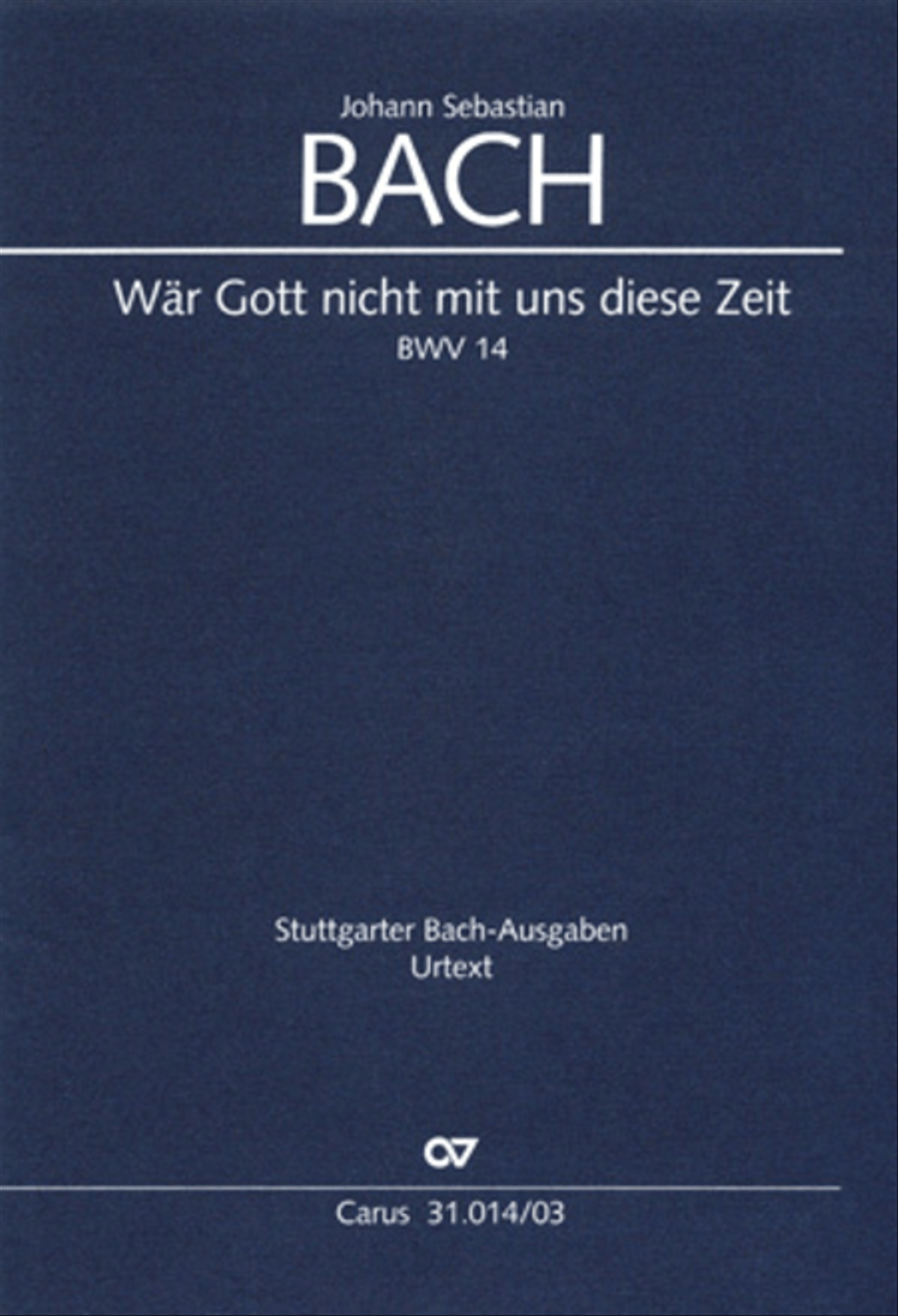 Were God not with us here today (War Gott nicht mit uns diese Zeit) STB scores gallery preview page 1