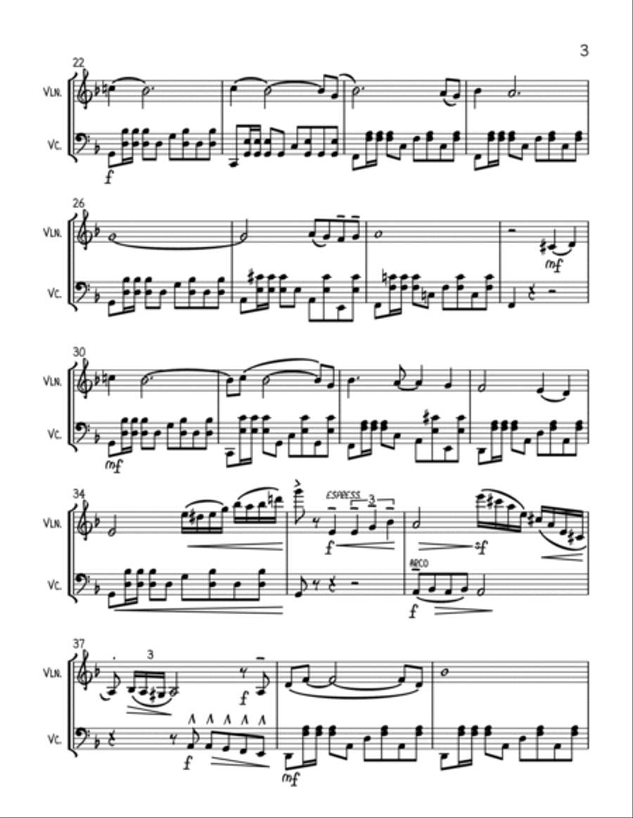 From Russia With Love String Duet scores gallery preview page 3