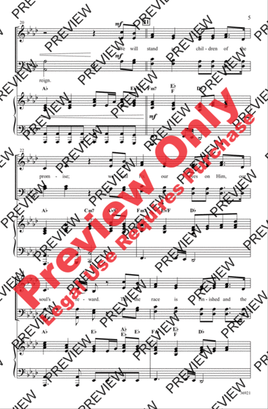 By Faith 4-Part scores gallery preview page 5