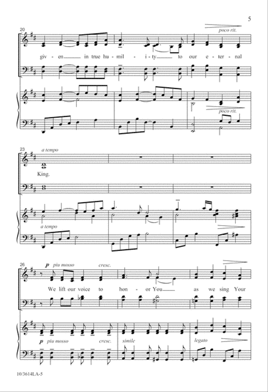 Father, We Worship You 4-Part scores gallery preview page 6