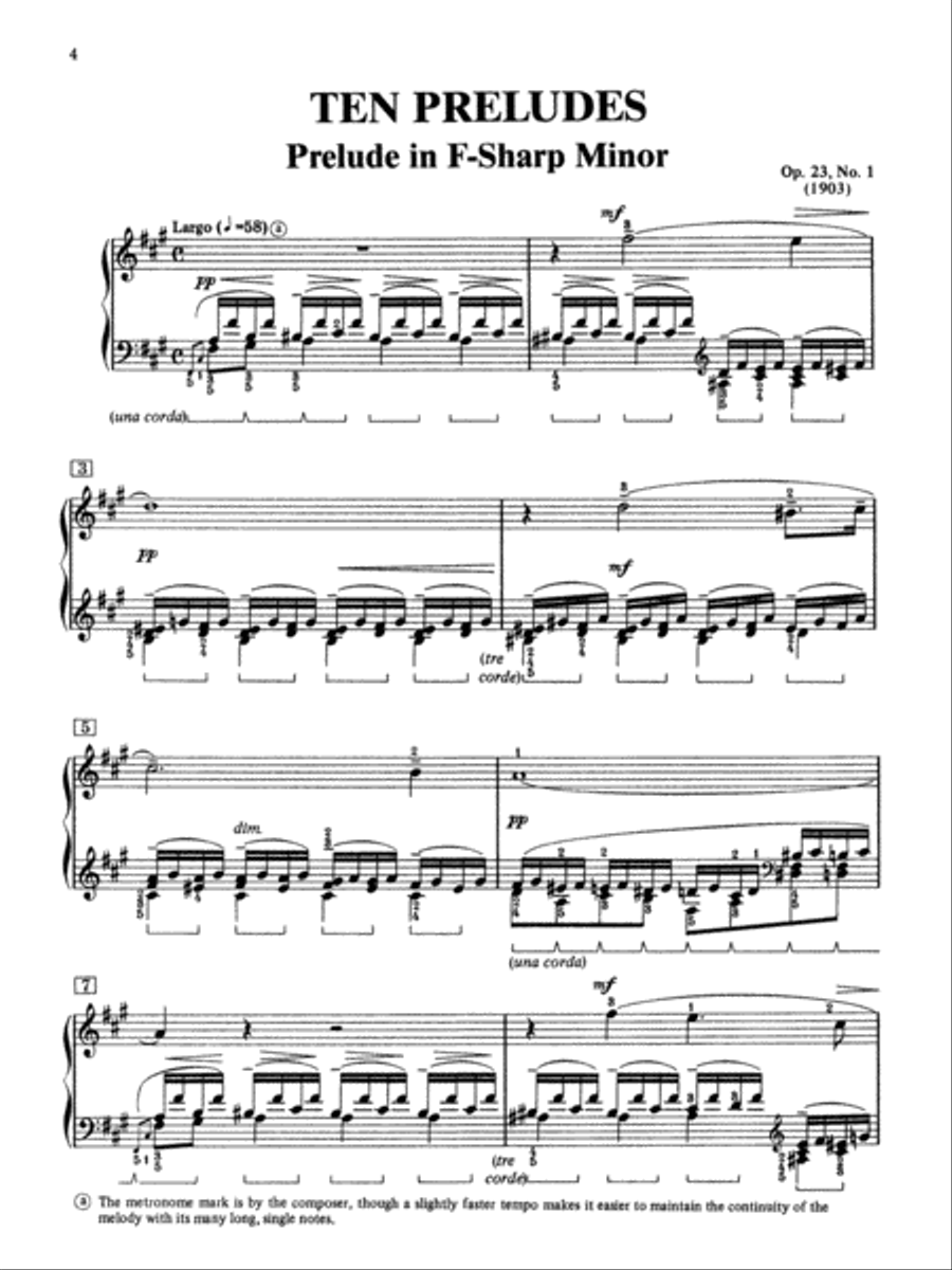 Rachmaninoff -- Preludes, Op. 23 Piano Solo scores gallery preview page 3