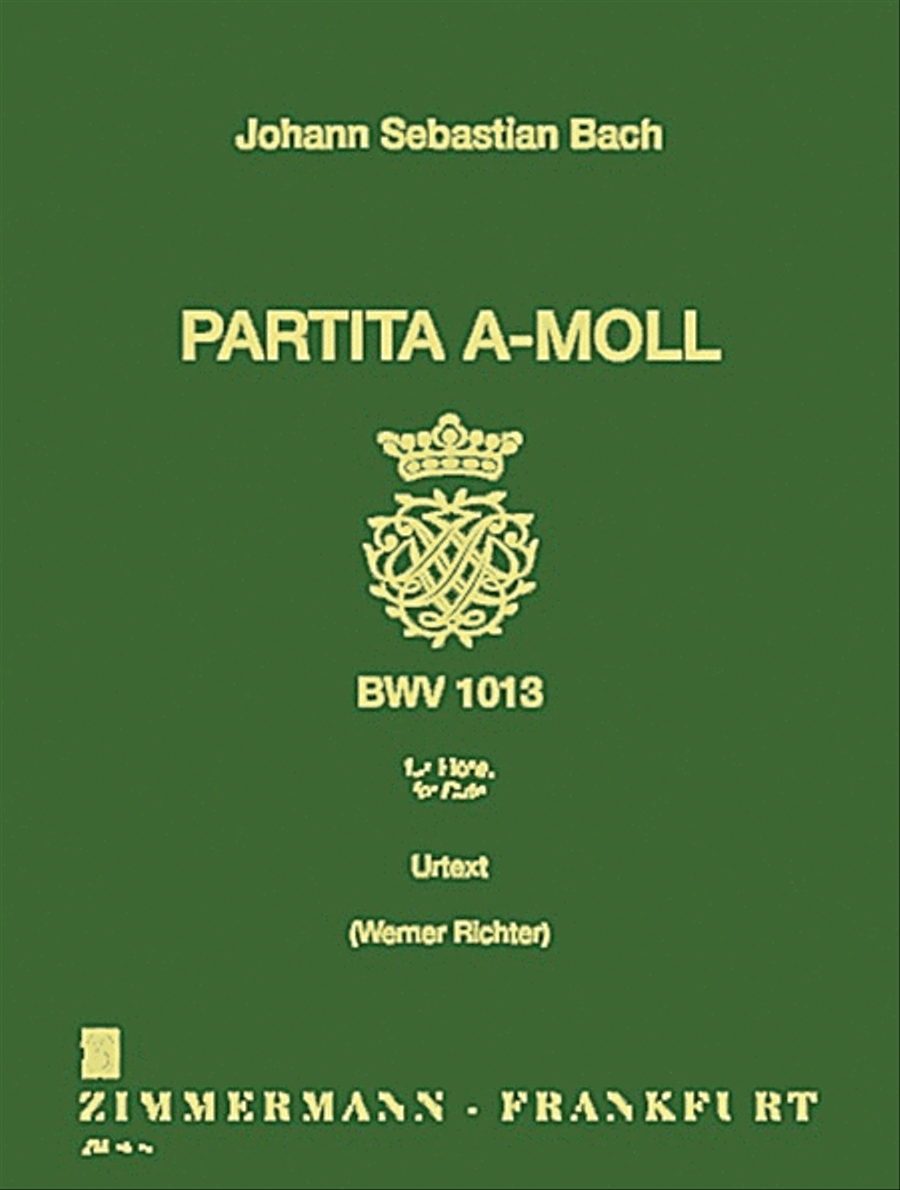 Partita A minor BWV 1013 Flute scores gallery preview page 1