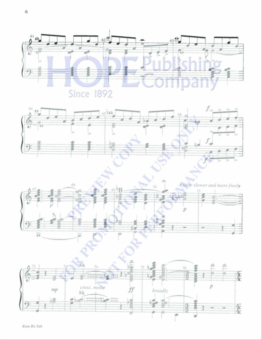 Kum Ba Yah 5-Octaves scores gallery preview page 6
