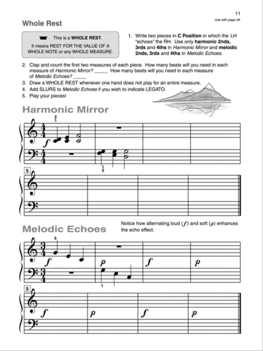 Alfred's Basic Piano Library: Composition Book Complete 1 (1A/1B) Piano Method scores gallery preview page 3