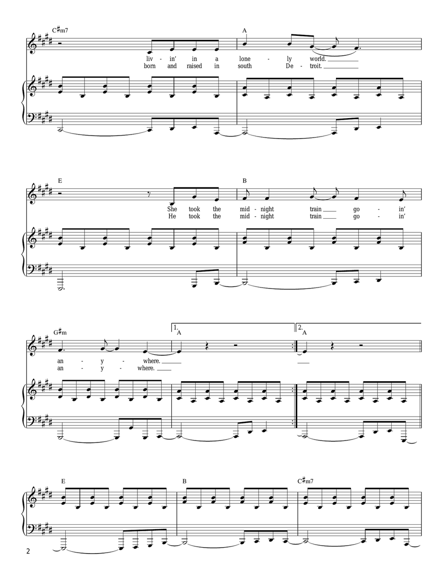 Don't Stop Believin' Acoustic Guitar scores gallery preview page 2