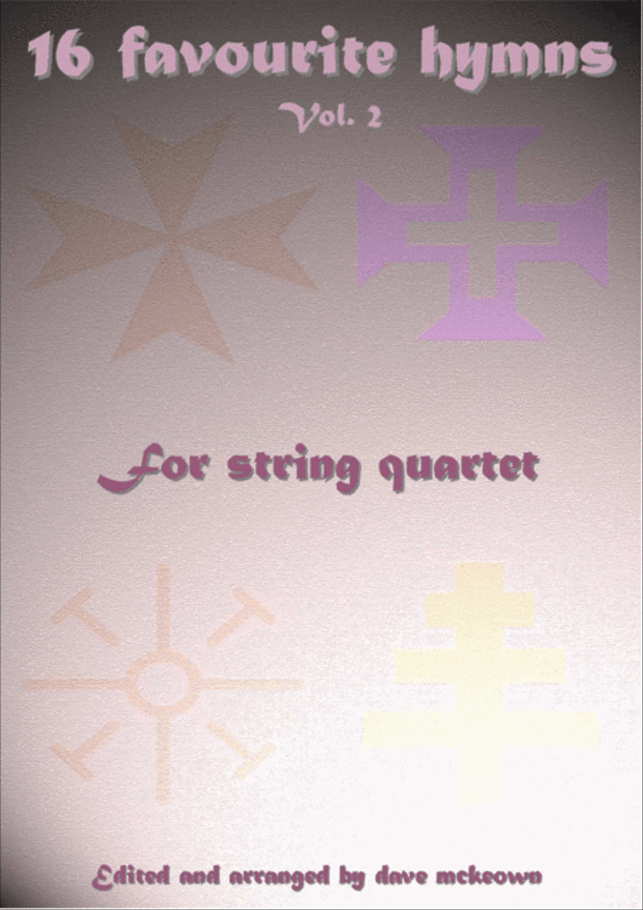 16 Favourite ﻿Hymns for String Quartet (Vol 2.) String Quartet scores gallery preview page 1
