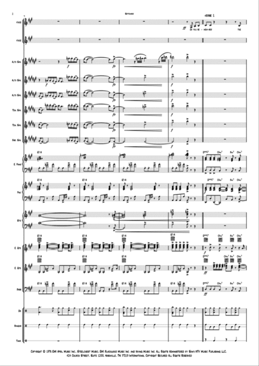 September Jazz Ensemble scores gallery preview page 2