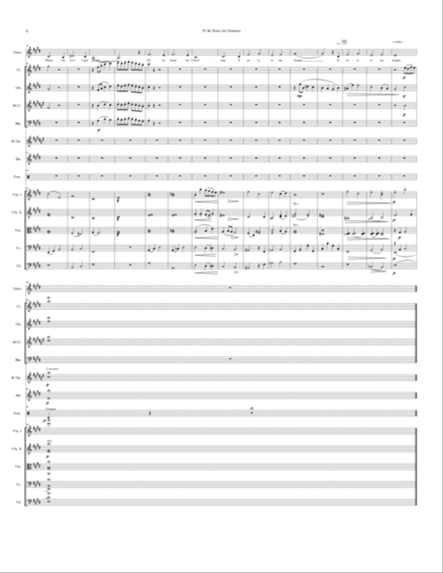 I'll Be Home For Christmas Large Ensemble scores gallery preview page 5