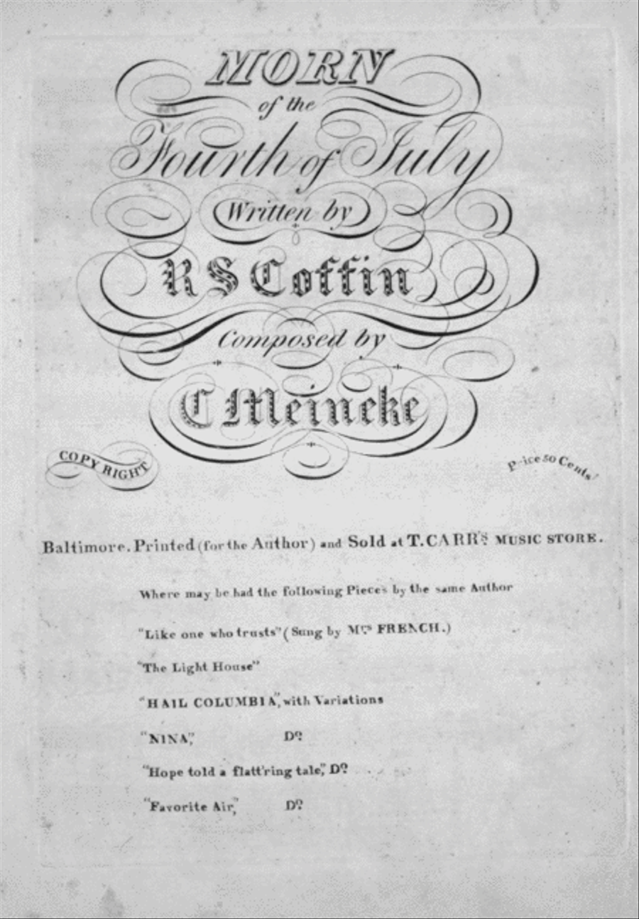 Morn of the Fourth of July Voice scores gallery preview page 1