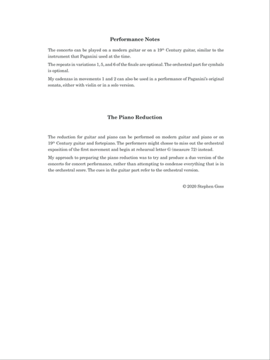 The Paganini Concerto (piano reduction) Classical Guitar scores gallery preview page 4