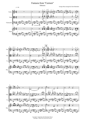 Habanera (Fantasia from Carmen) for String Trio